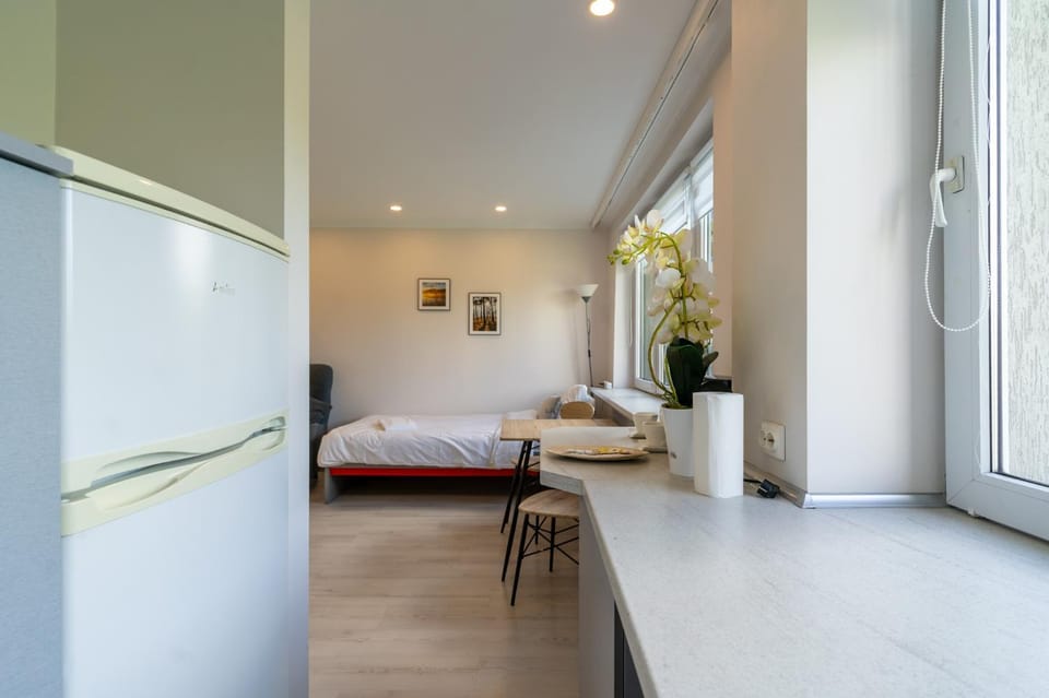 Bed, Kitchen or kitchenette, Photo of the whole room, Bedroom