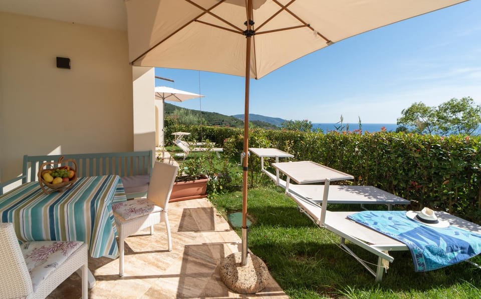 Patio, Garden, View (from property/room), Garden view, Sea view