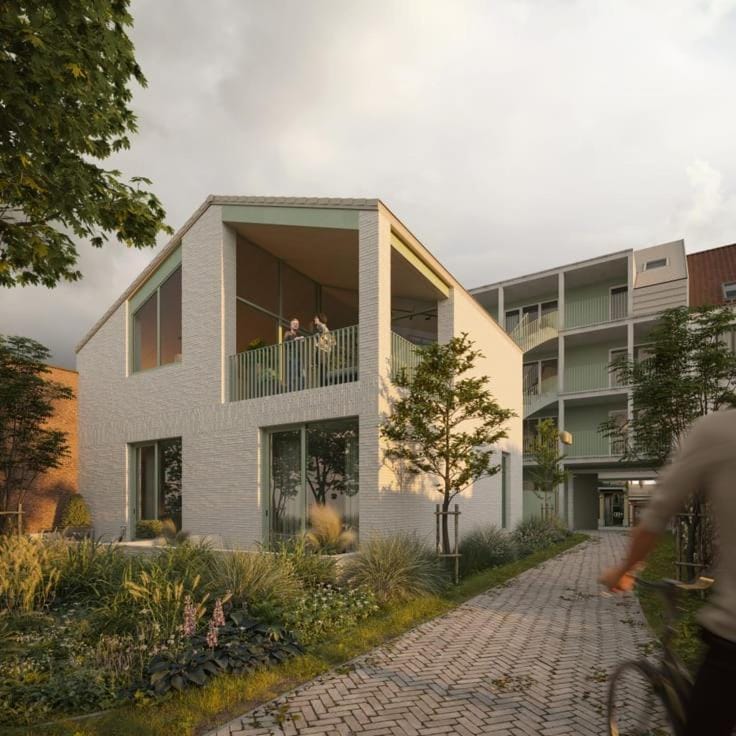 Property building, Garden view
