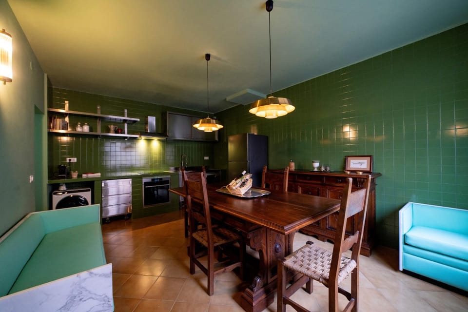 Dining area, dishwasher, oven, stove, washing machine, kitchen