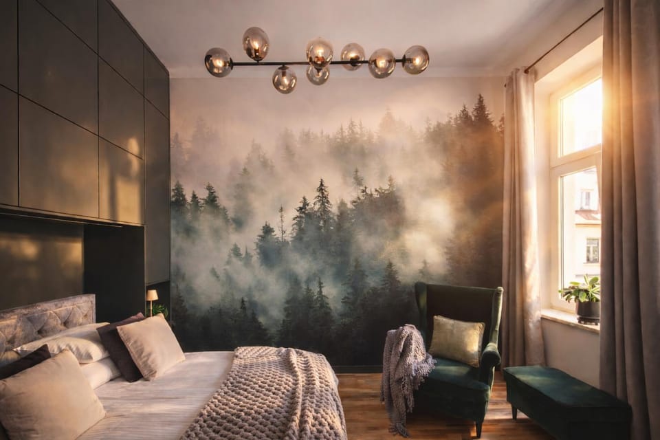 Decorative detail, Bedroom, heating, internet, soundproof