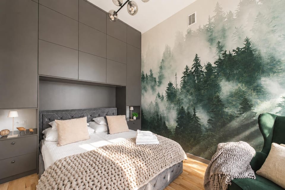 Bed, Bedroom, heating, internet, soundproof, wardrobe