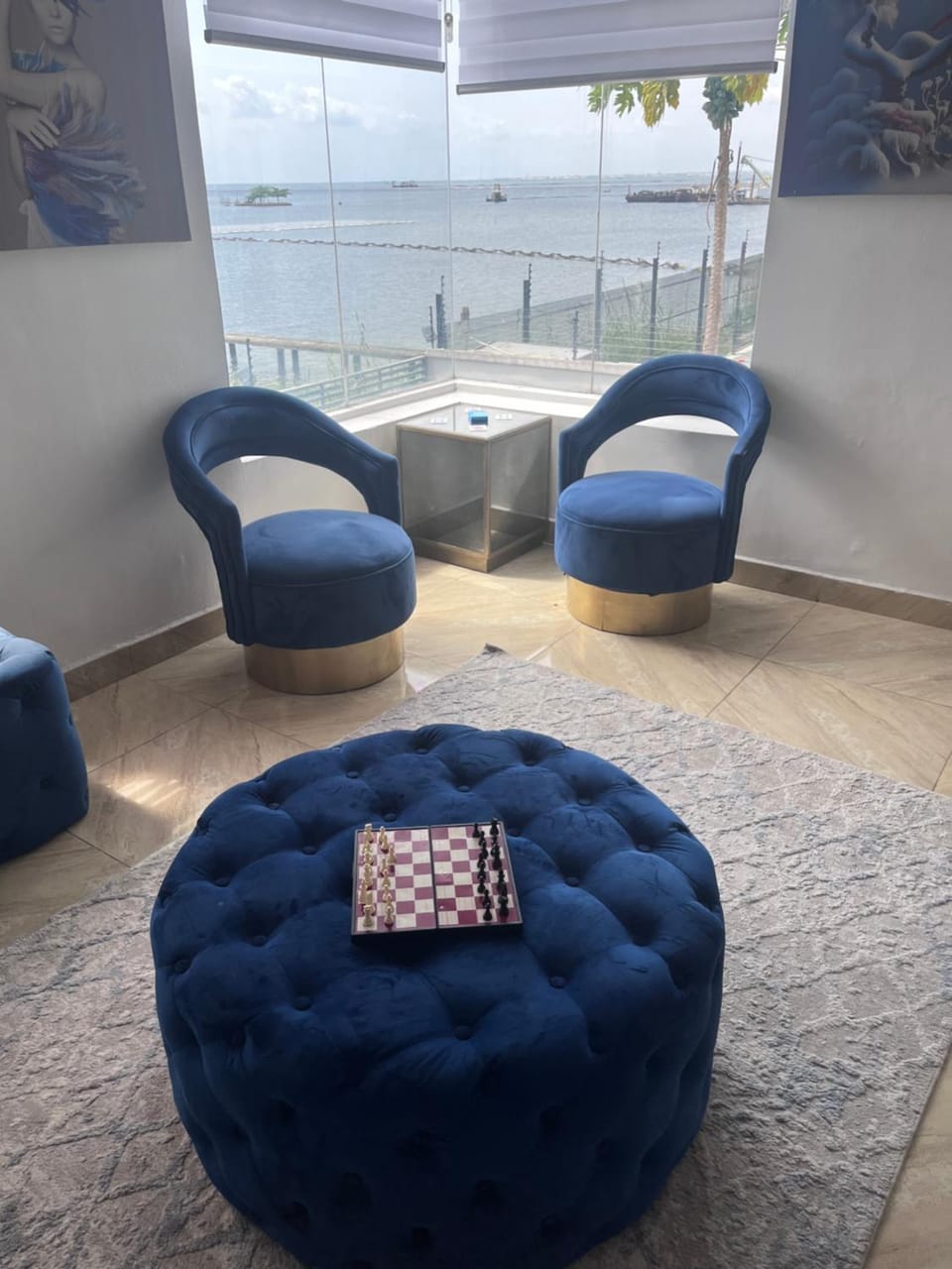 Natural landscape, Living room, Seating area, Sea view