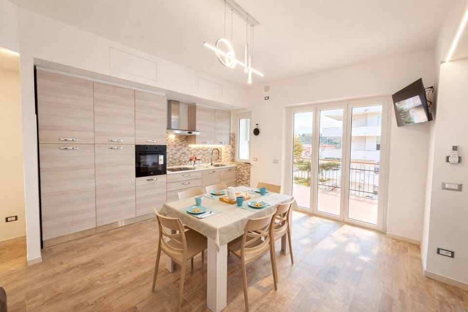 Kitchen or kitchenette, Living room, Dining area