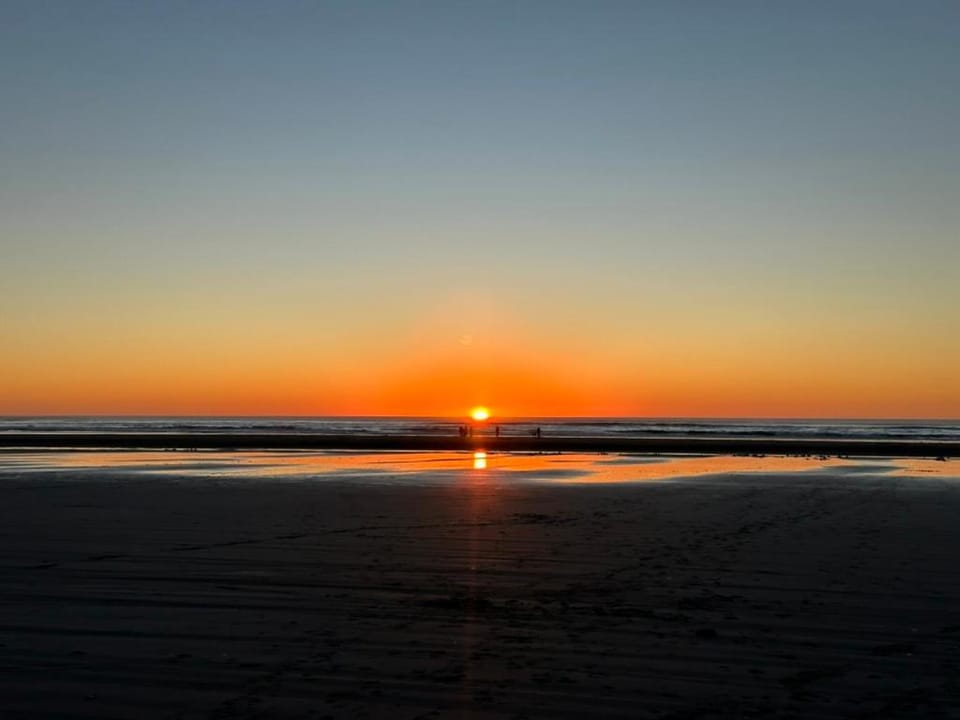 Natural landscape, Beach, Sea view, Sunset
