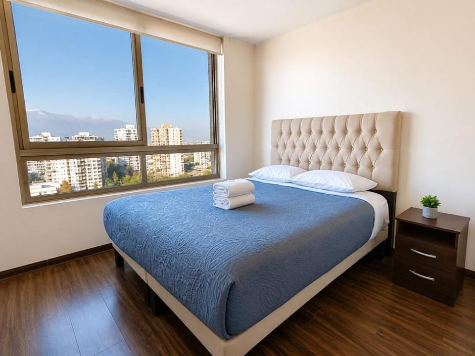 Amplio Departamento 1 dormitorio más sofá cama ideal para Movistar Arena bien conectado Apartment in Santiago