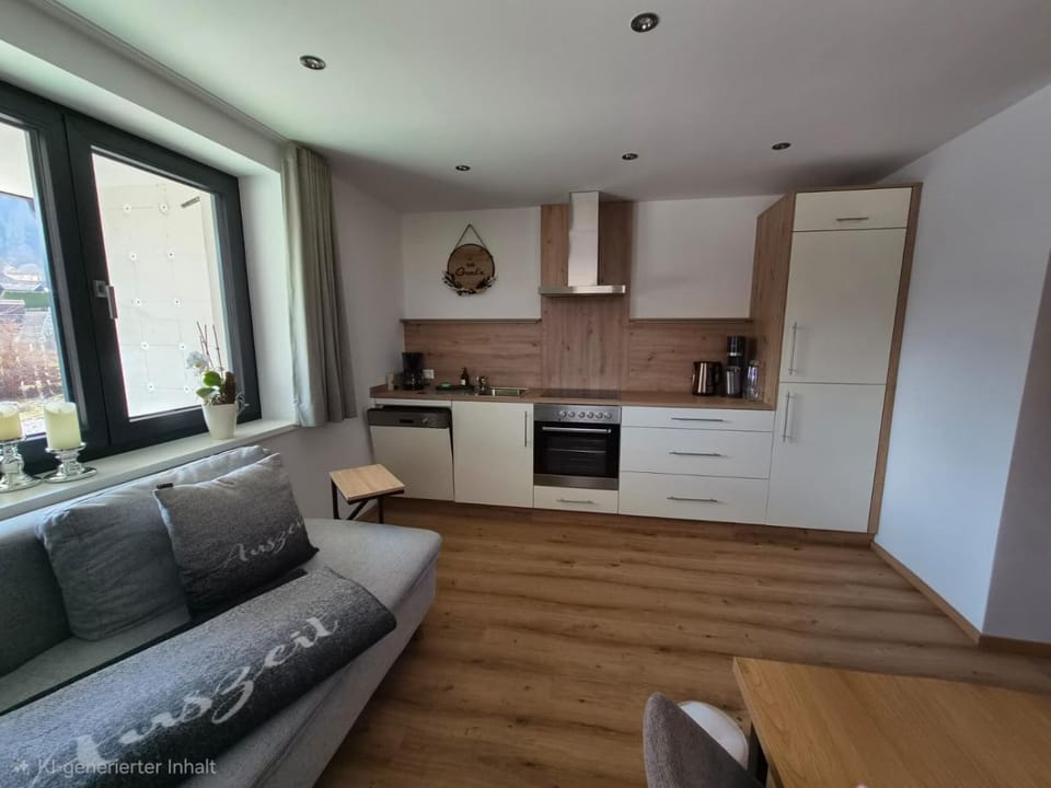 Kitchen or kitchenette, Living room, Dining area