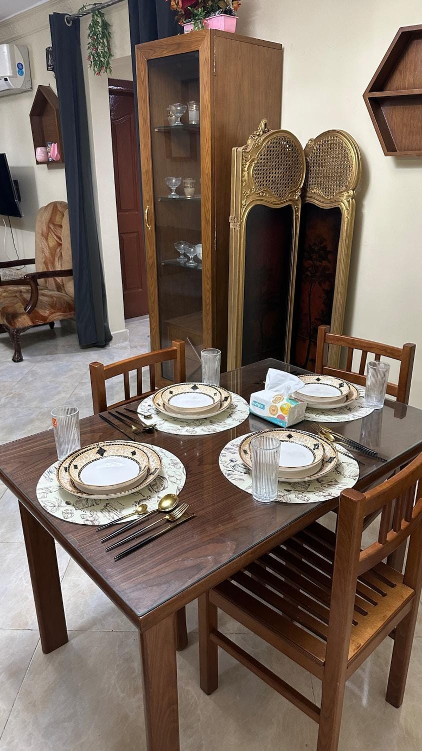 Two Bedroom Apt with Balcony in a Private Compound Apartment in New Cairo City