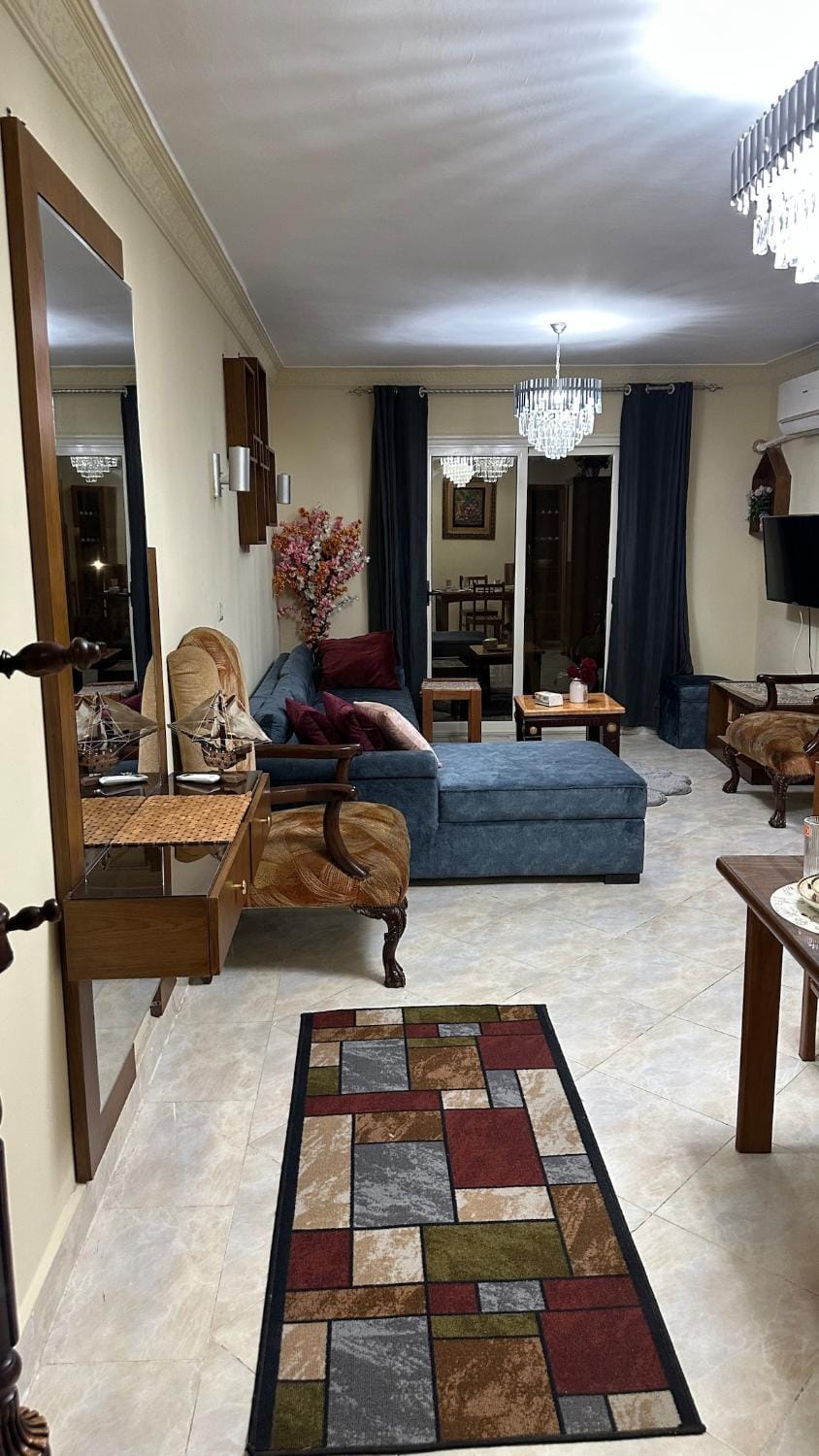 Two Bedroom Apt with Balcony in a Private Compound Apartment in New Cairo City