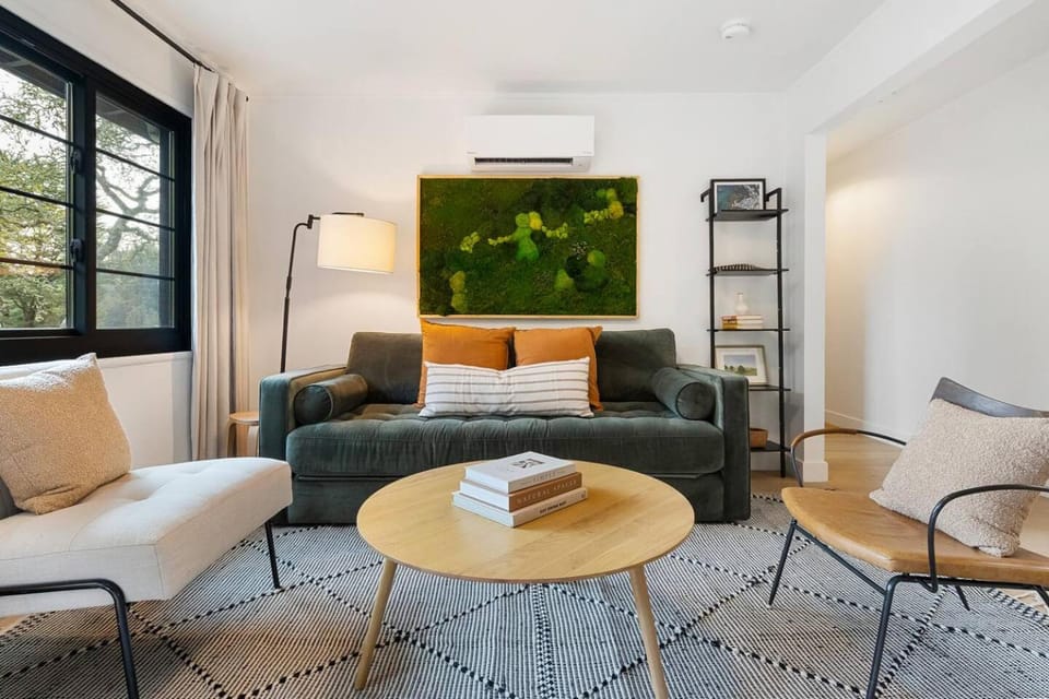 Luxury Flat | Walk to Town | King | AC | Parking Apartment in Mill Valley