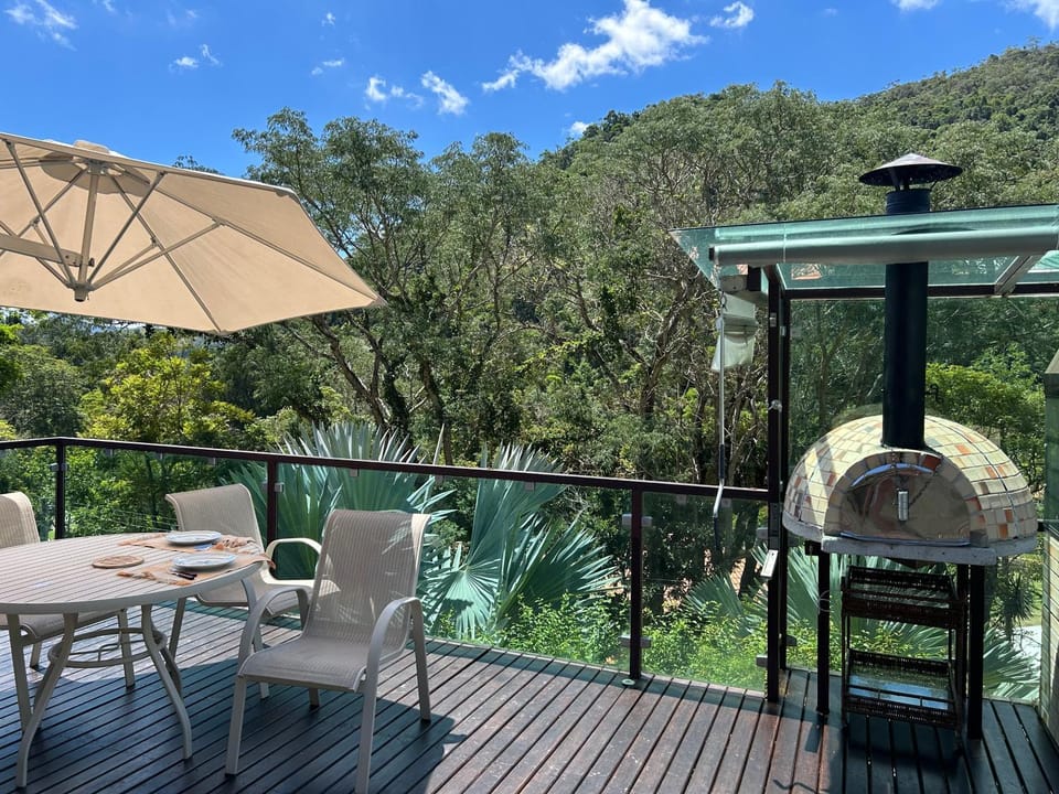 Property building, BBQ facilities, Mountain view