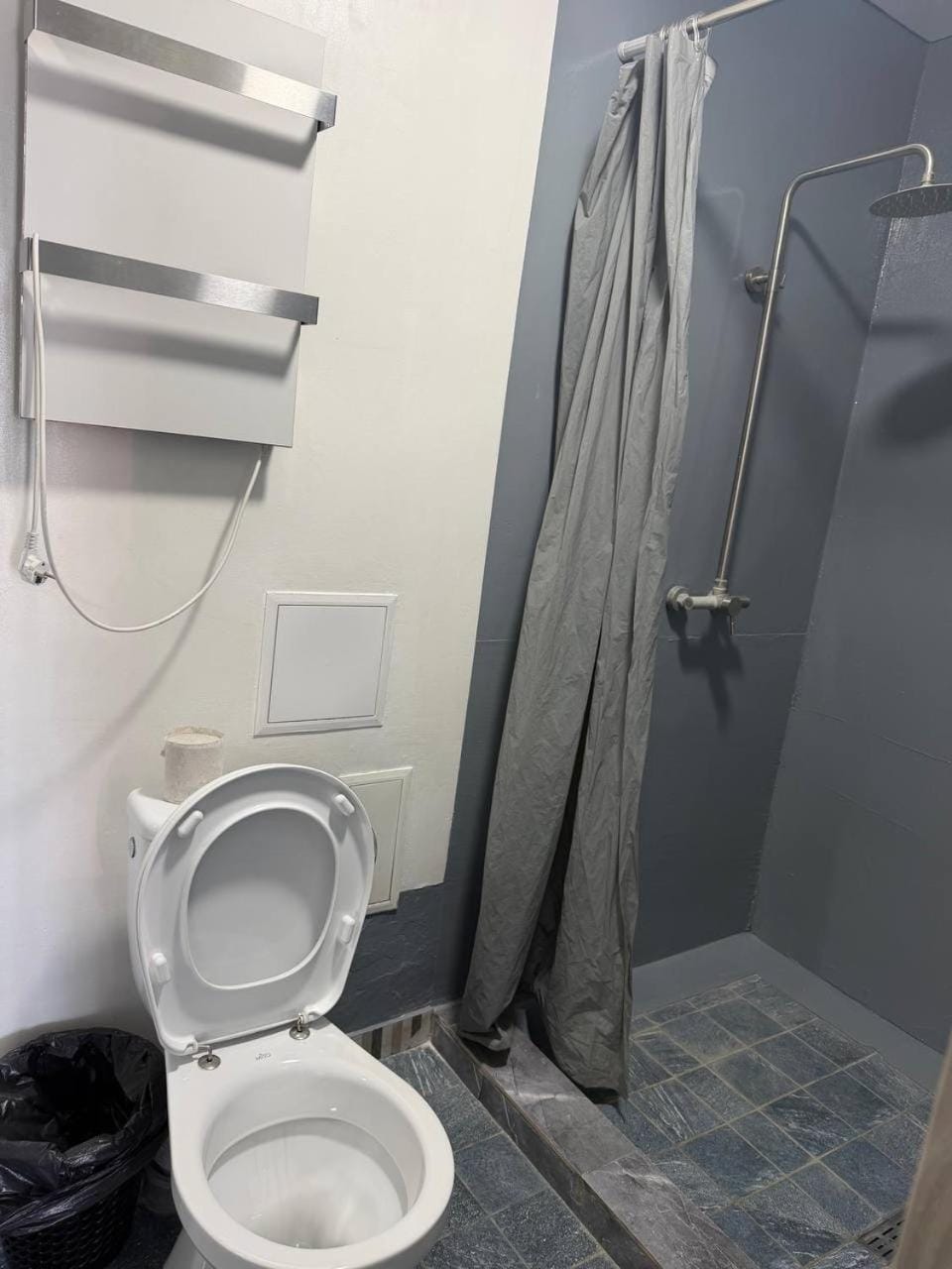 Shower, Toilet, towels