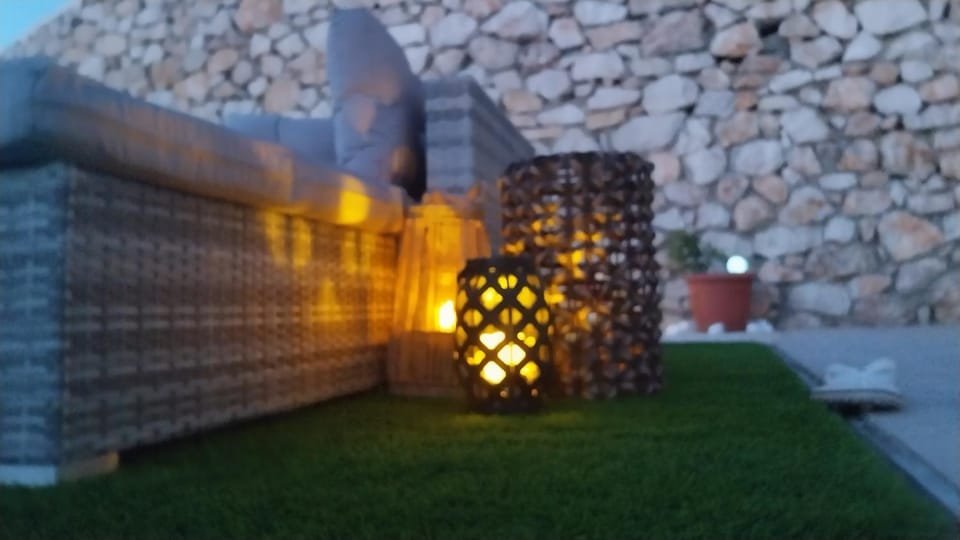 Night, Garden, Garden view, Sunset