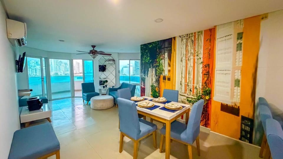 Apartamento con buena ubicación vista ideal familiar Apartment in Cartagena
