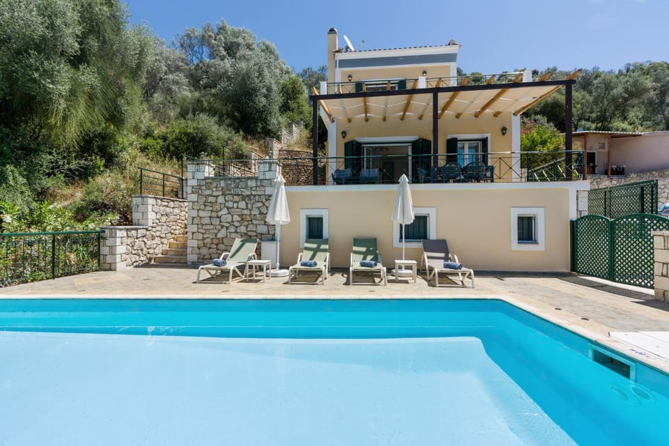 Villa Argiri Meganisi - Seafront luxury villa, p-pool, seaviews, walk to beach Villa in Peloponnese, Western Greece and the Ionian