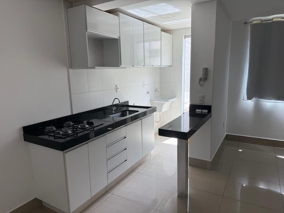 Kitchen or kitchenette, laundry