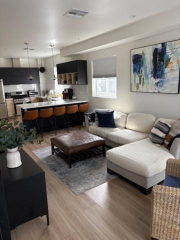 Kitchen or kitchenette, Living room, Seating area