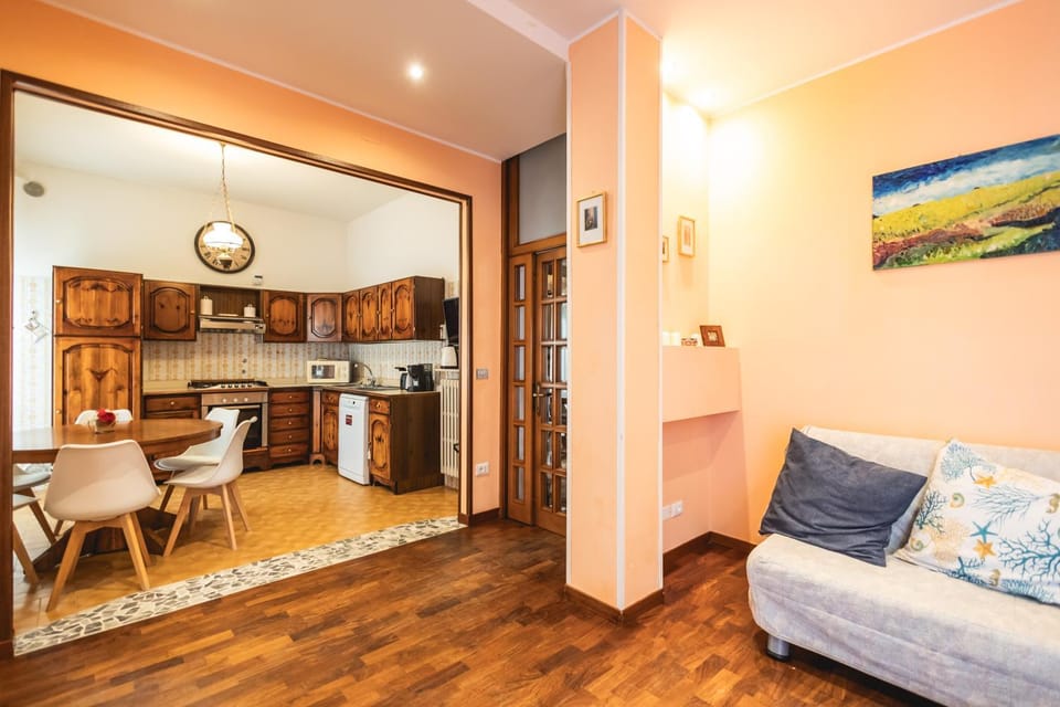 Living room, kitchen