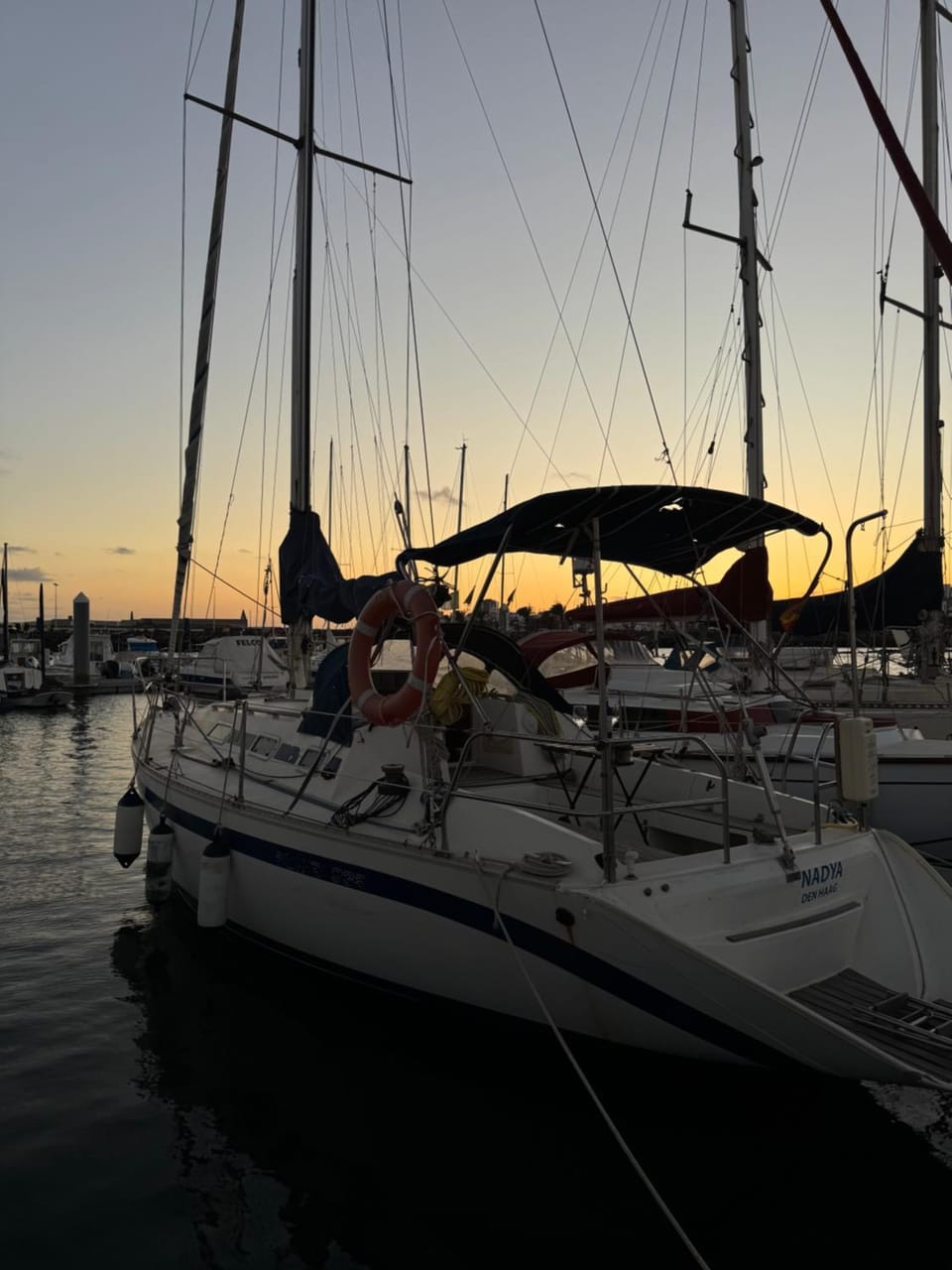 Velero Nadya Docked boat in Arrecife