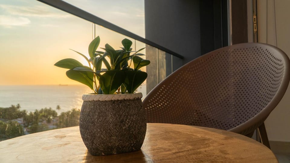 View (from property/room), Balcony/Terrace, Sunset