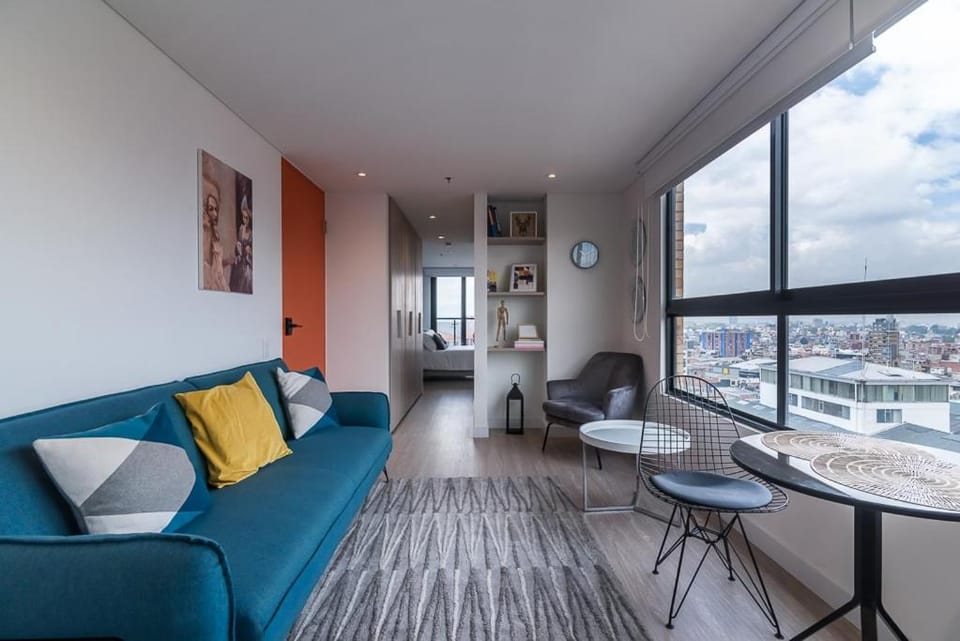 Apartamento de una habitación contemporaneo Apartment in Bogota
