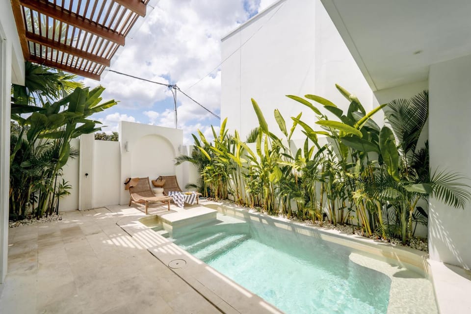 Patio, Day, Natural landscape, Garden, Garden view, Pool view, Swimming pool, sunbed