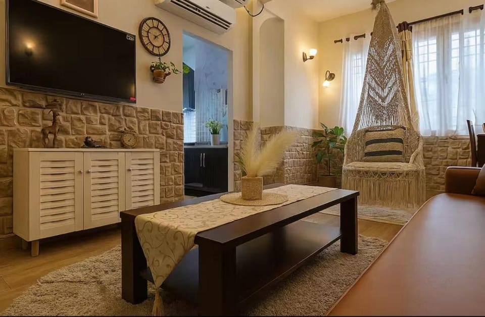 Boho paradise Luxurious 2bhk apartment near thalassa Apartment in Goa, India