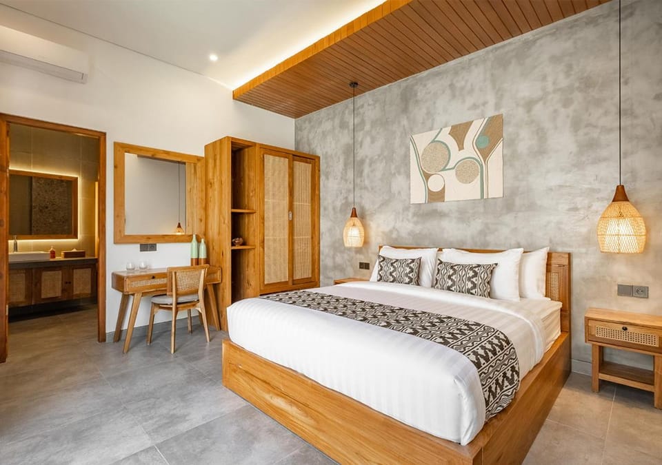 Bed, Bedroom, wardrobe, air conditioner