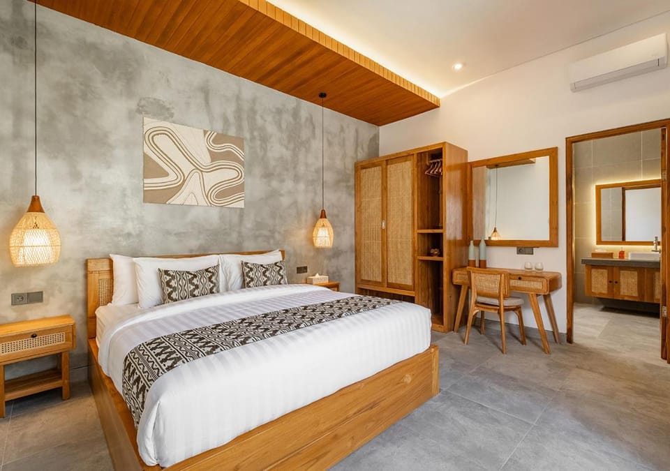 Bed, Bedroom, wardrobe, air conditioner