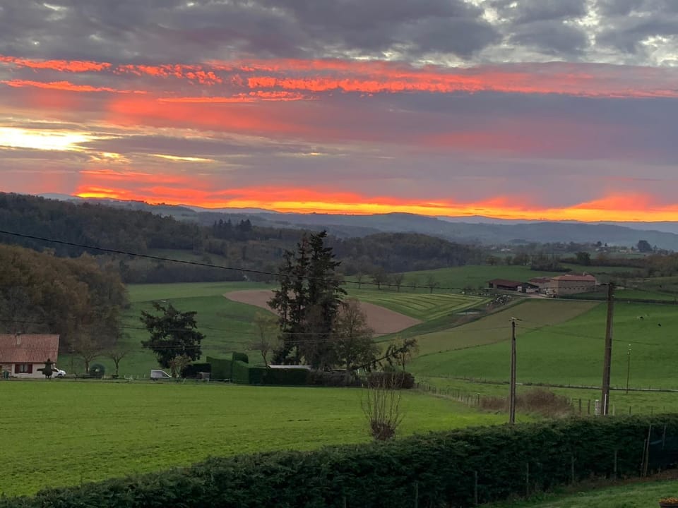 Mountain view, Sunset