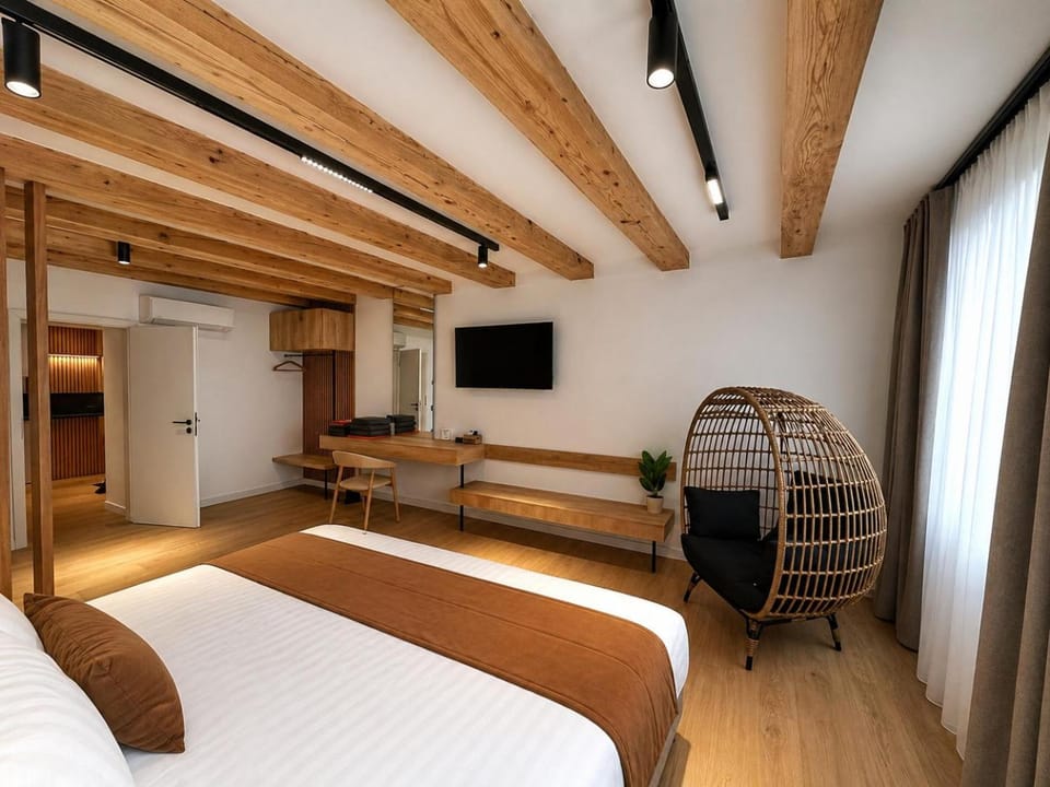 Bed, TV and multimedia, Bedroom, wardrobe
