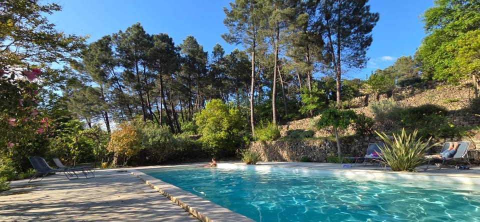 Natural landscape, Pool view, Swimming pool