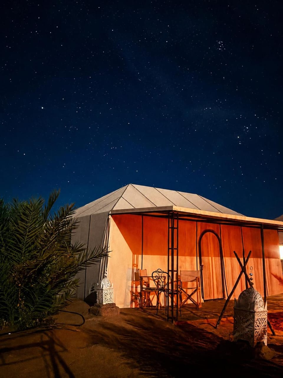 Property building, Patio, Night