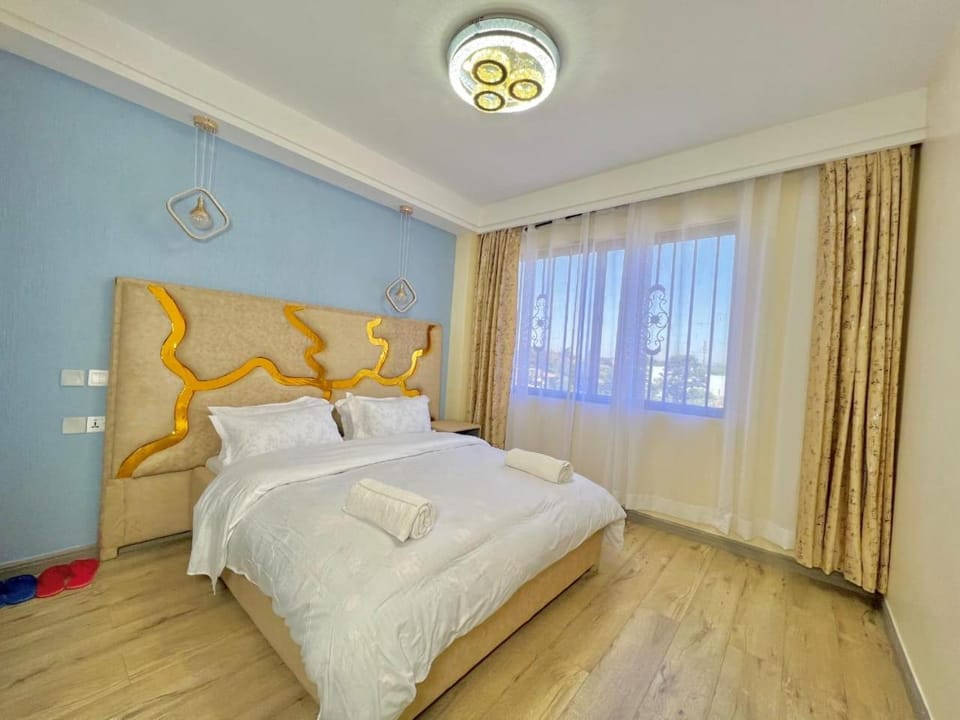 spacious luxury two bedroom apartment with heated swimming pool fully equipped gym children playing ground ample parking space and relaxing rooftop with amazing views Apartment in Nairobi