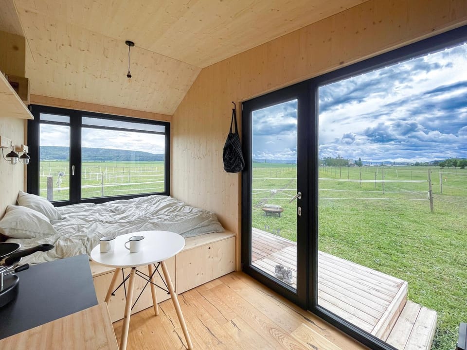 Cabin stay with optional Donkey Picnic Experience Cabin in Nidwalden