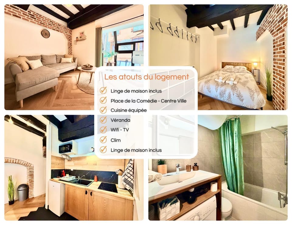 Bed, Bathroom, Kitchen or kitchenette, Seating area, Bedroom