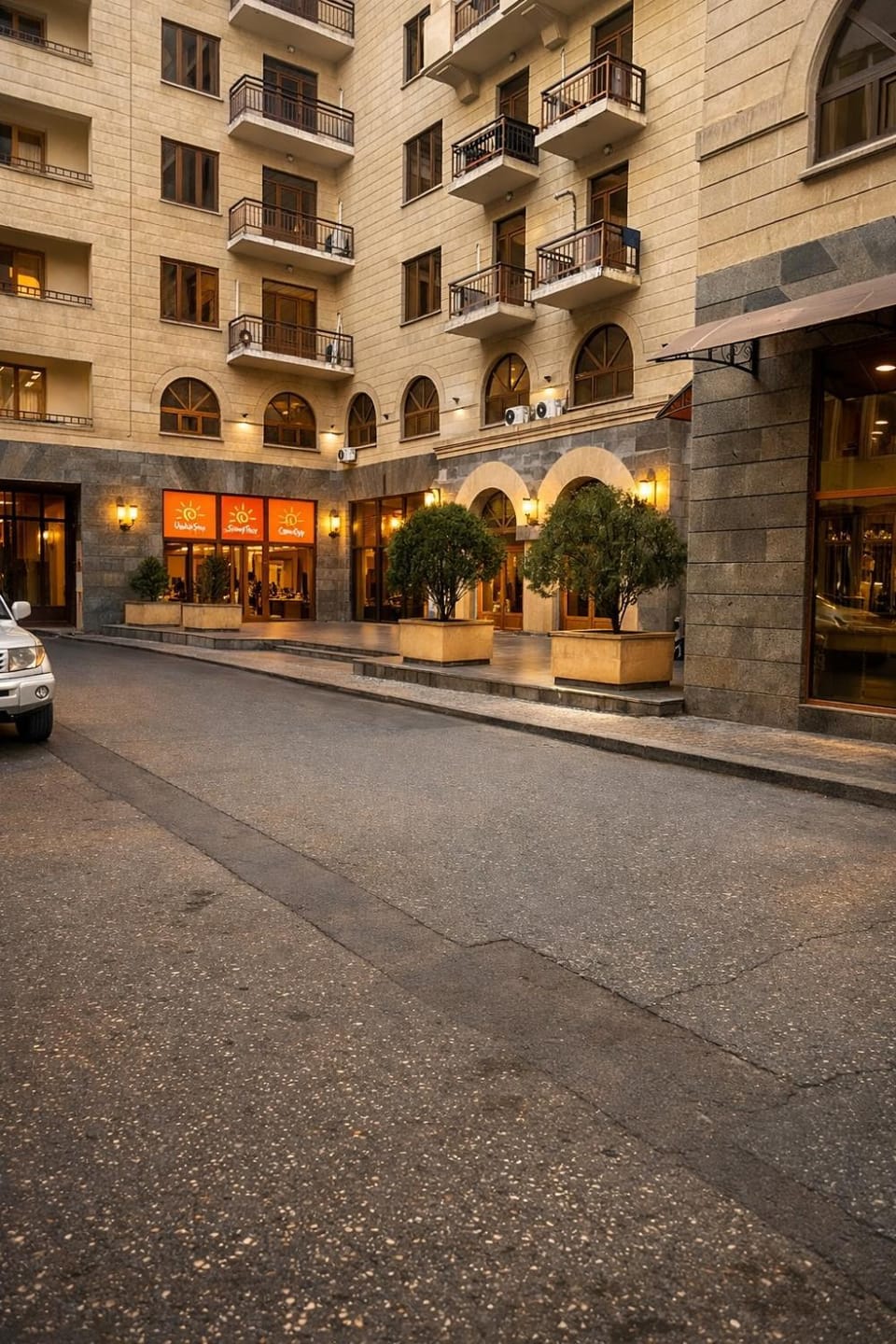 Property building, City view, Street view, Location