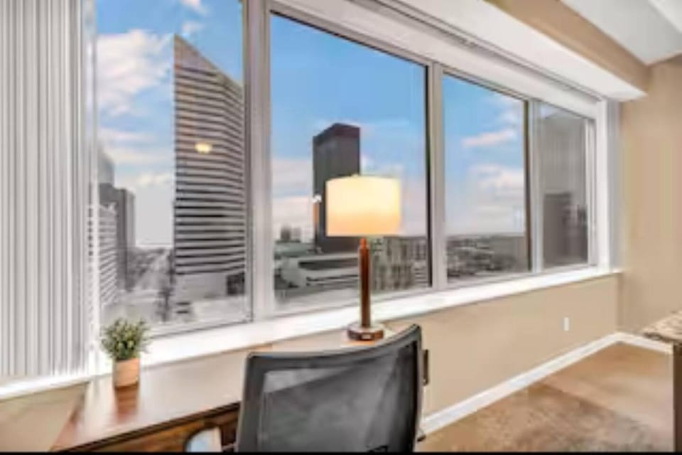 Seating area, City view