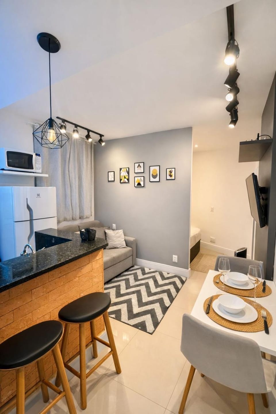 Living room, Seating area, Dining area