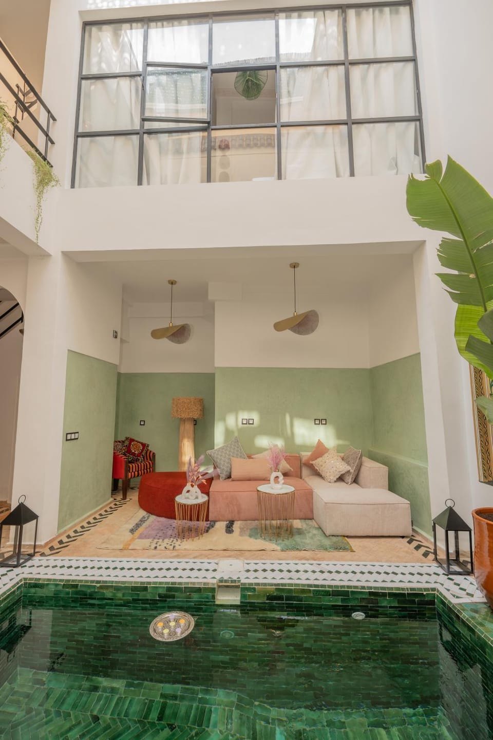 Living room, Seating area, Pool view, Swimming pool
