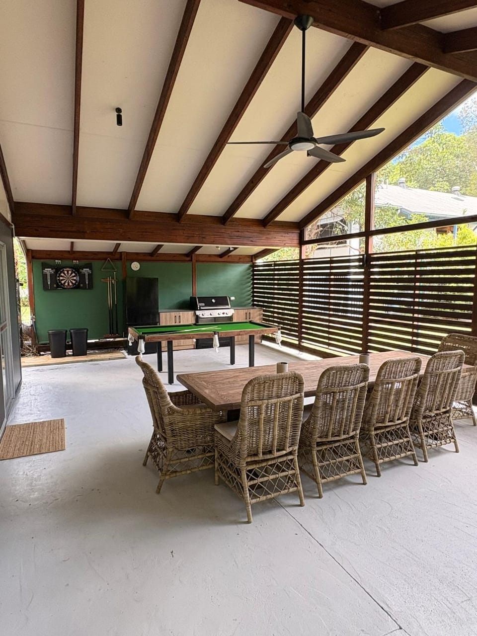 Patio, Game Room, Dining area
