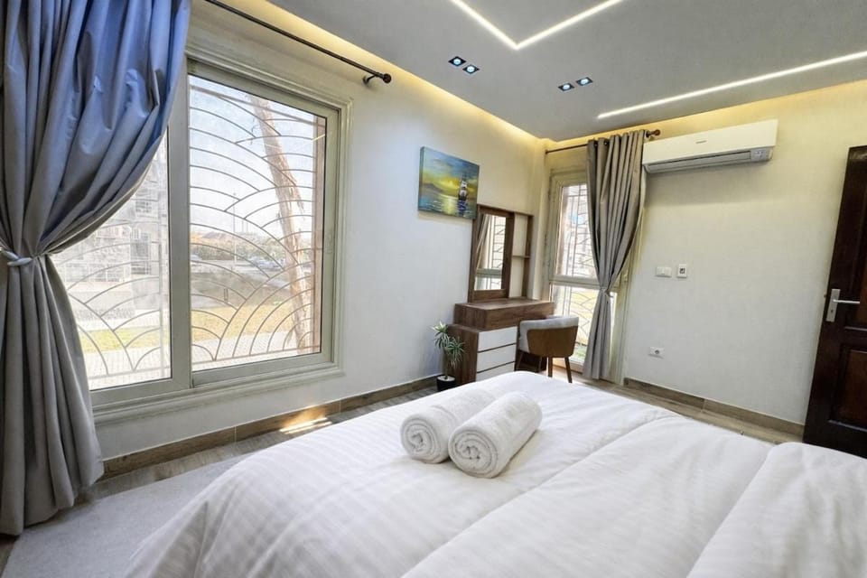 The Ground 2BDR Haven inZayed-byGREEN Apartment in Egypt