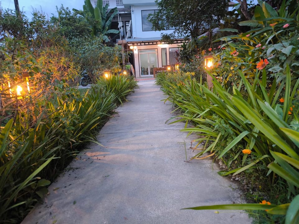 Property building, Garden view