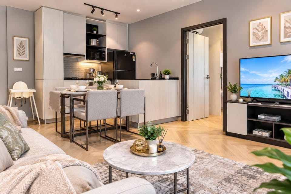Communal lounge/ TV room, TV and multimedia, Kitchen or kitchenette, Living room, Dining area