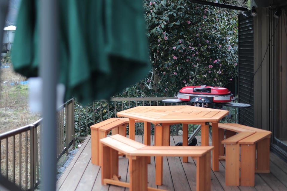 バス1分,BBQ焚き火風呂,ホームシアター,雨天でもbbq焚き火が楽しめる House in Hakone