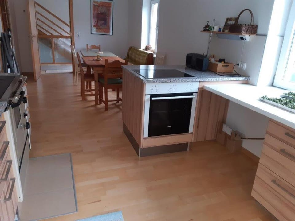 Kitchen or kitchenette, Dining area, oven, stove