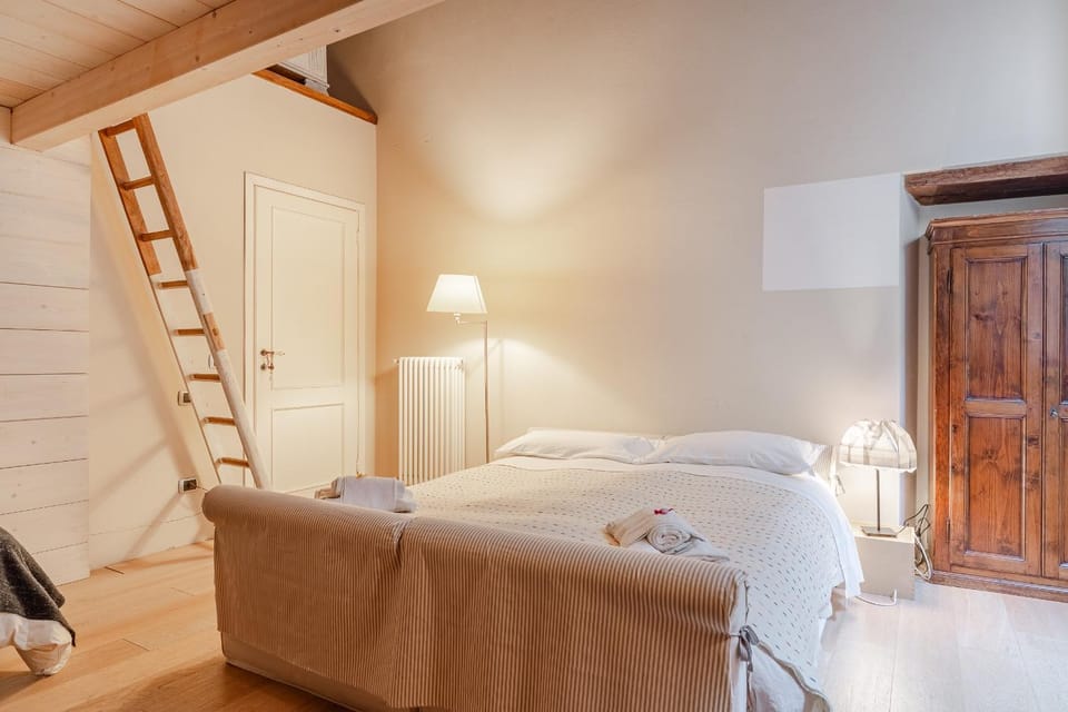 Property building, Living room, Bedroom