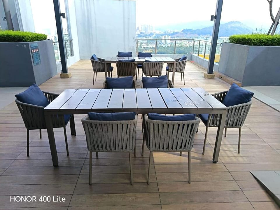 Property building, Seating area, City view