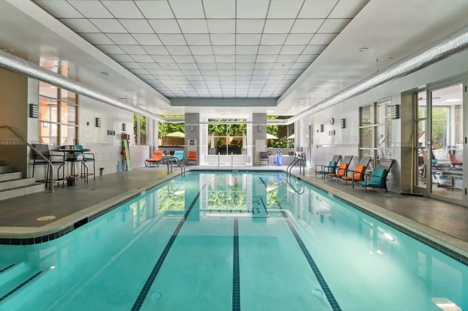 Property building, Pool view, Swimming pool