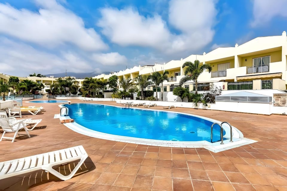 Property building, Living room, Swimming pool